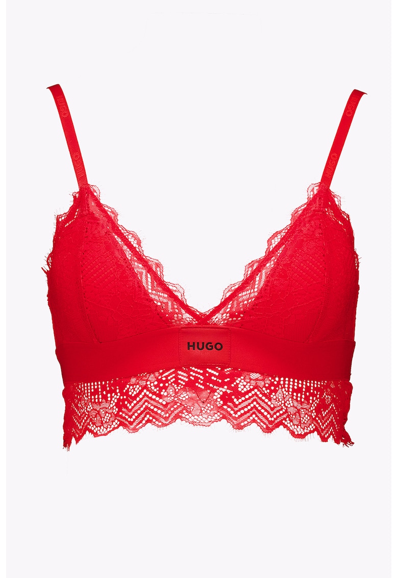 Bustiera cu logo si garnituri de dantela