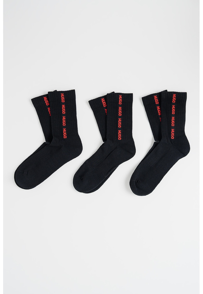 Set de sosete lungi cu logo - 3 perechi