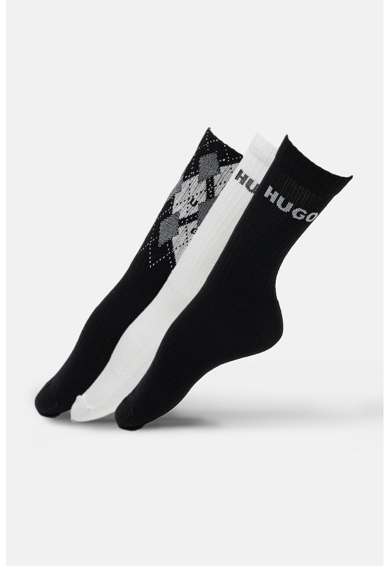 Set de sosete cu model argyle - 3 perechi