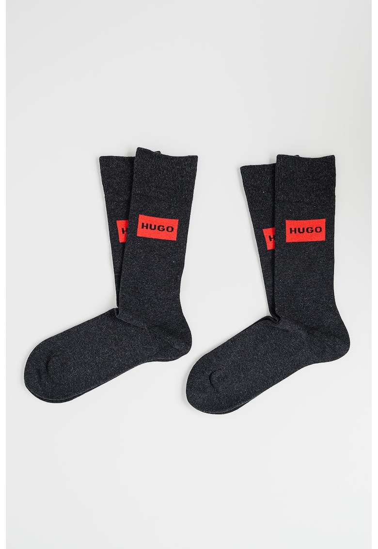 Set de sosete lungi cu logo - 2 perechi
