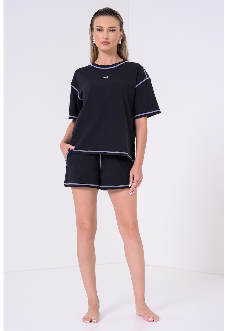 Pijama cu cusaturi contrastante Nite