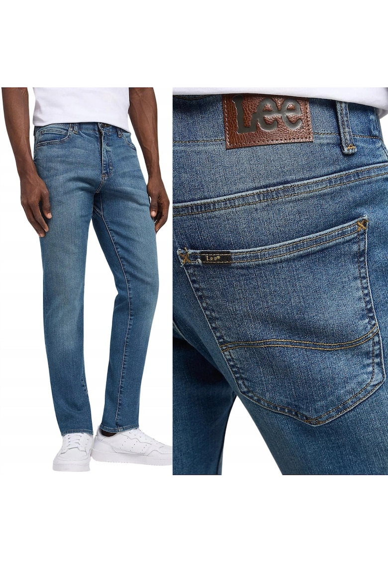 Blugi barbati Skinny Fit XM - albastru Prodigy - talie elastica - W38 L34