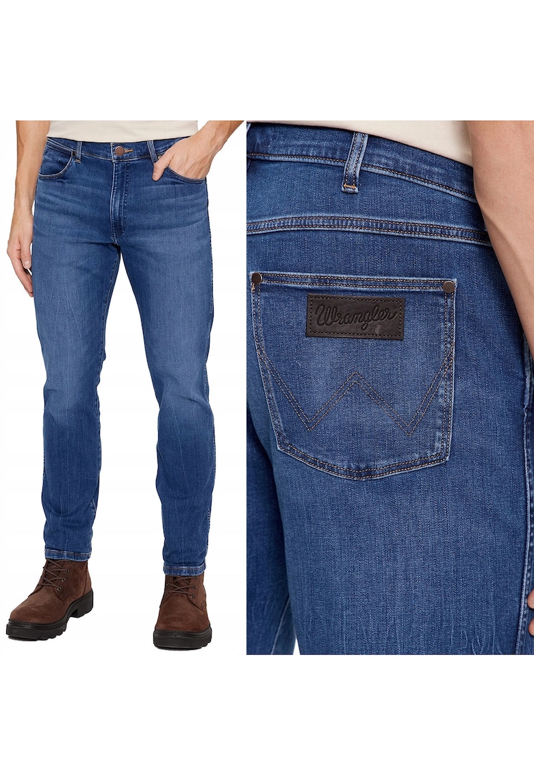 blugi Larston - slim tapered - albastru