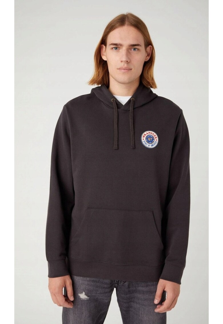 Hanorac barbati negru spalat - Negru