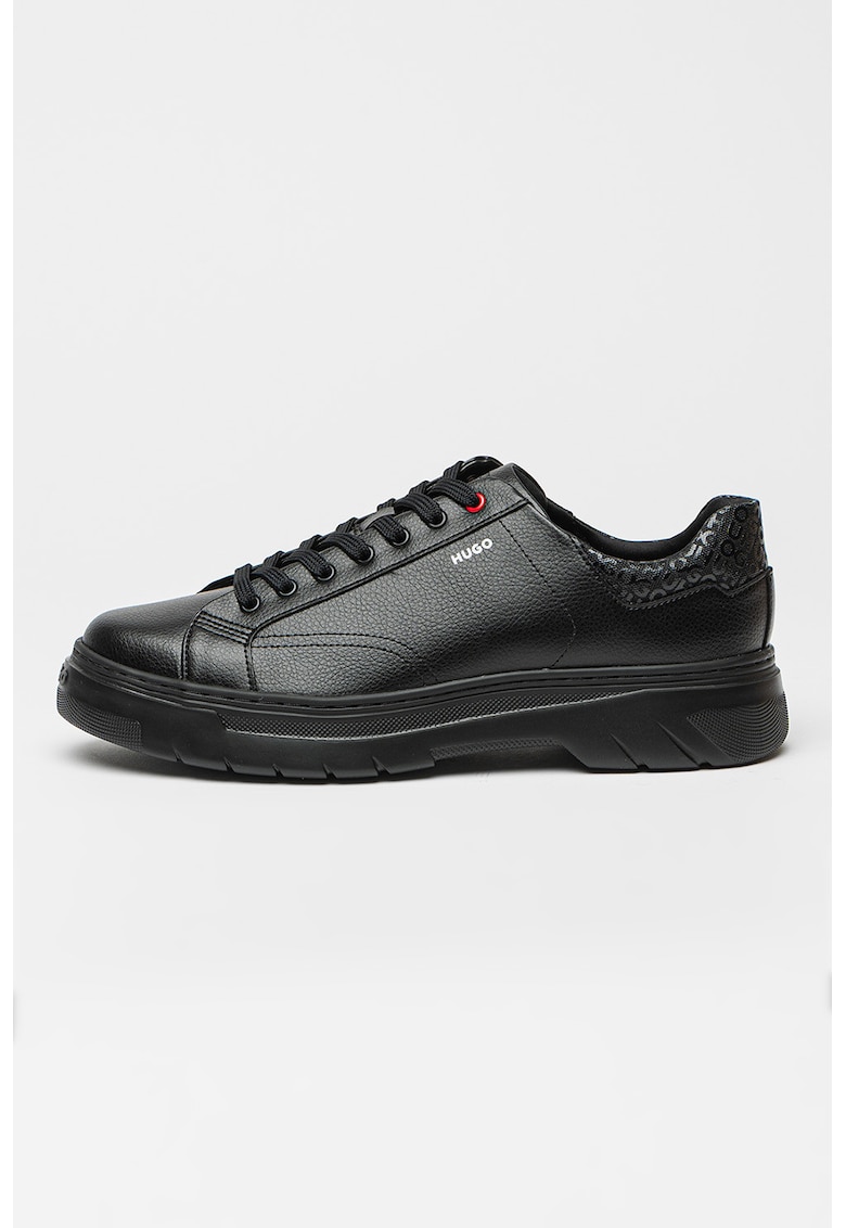 Pantofi sport cu varf rotund si sireturi Urian - Negru