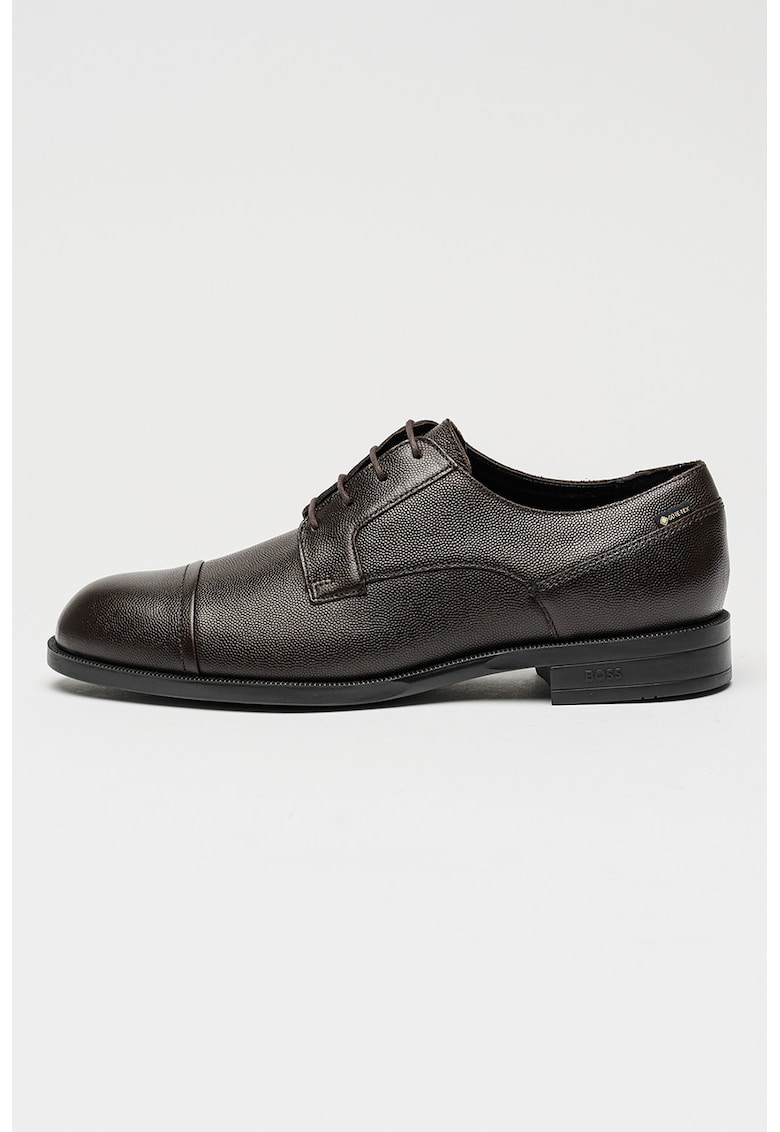 Pantofi Derby de piele Tayil - Maro inchis
