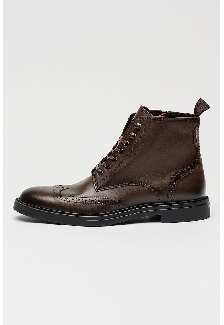 Ghete de piele cu fermoar lateral Calev