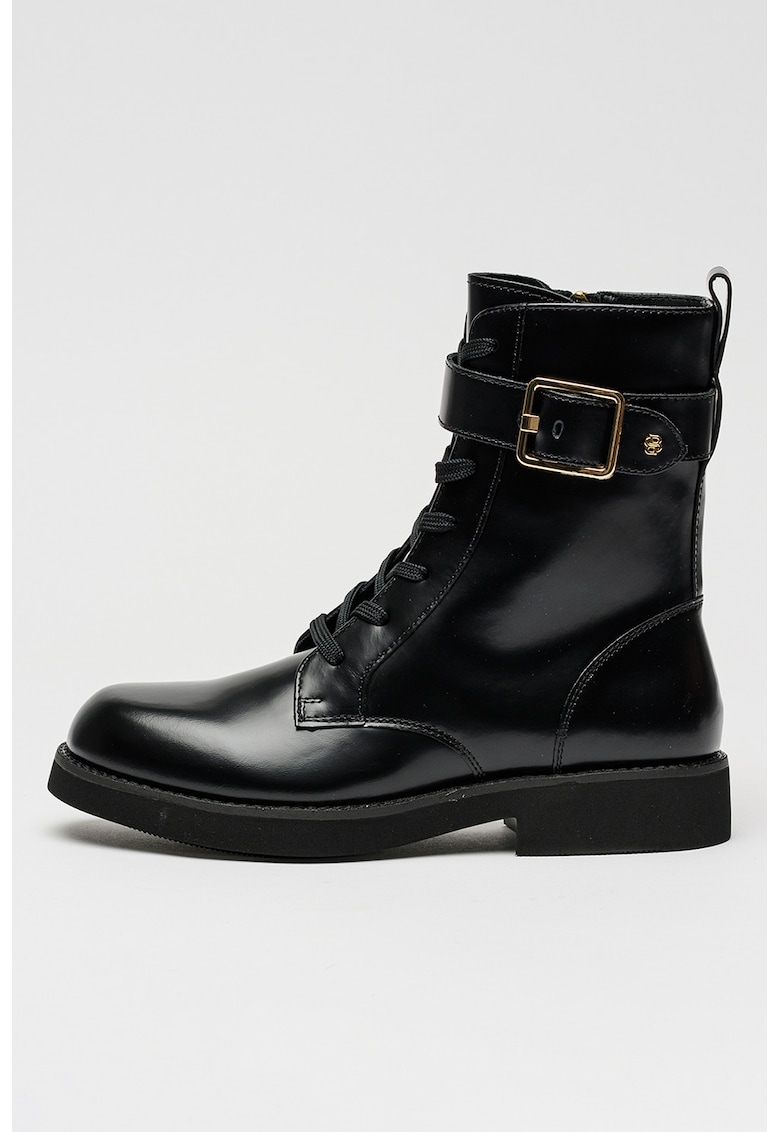 Ghete medii de piele cu o bareta cu catarama Eleri