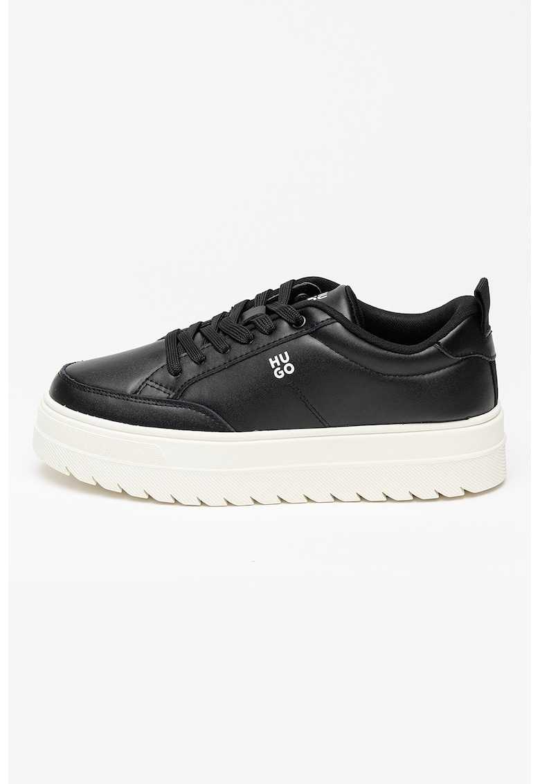 Pantofi sport flatform din piele si piele ecologica Lyssa