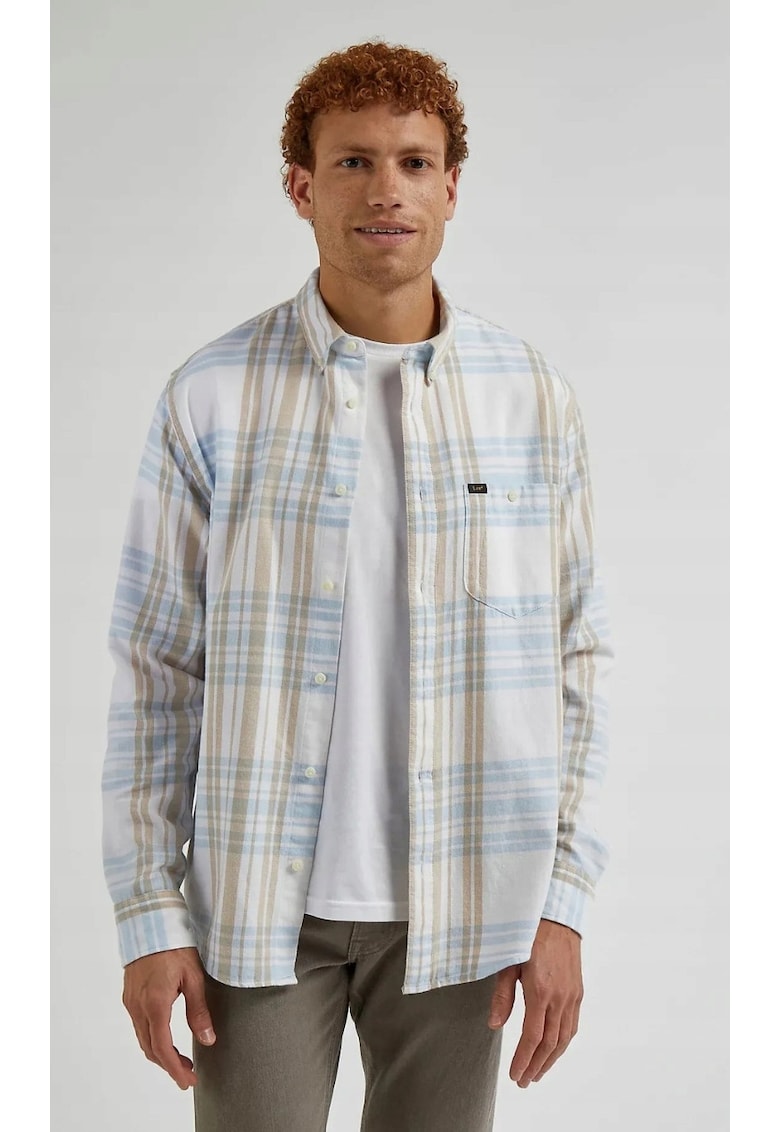 Camasa model cu nituri - croiala relaxata - multicolor - bumbac -