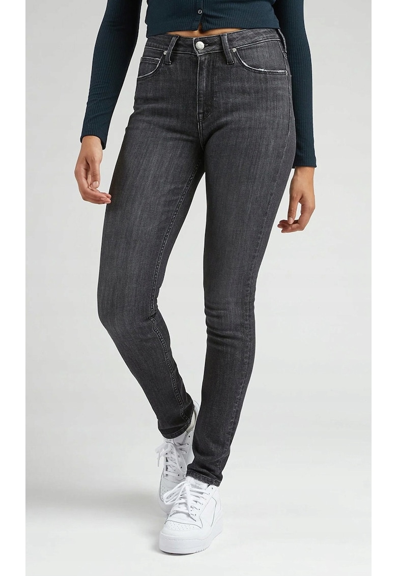 Blugi dama - Scarlett - slim fit - gri - bumbac -