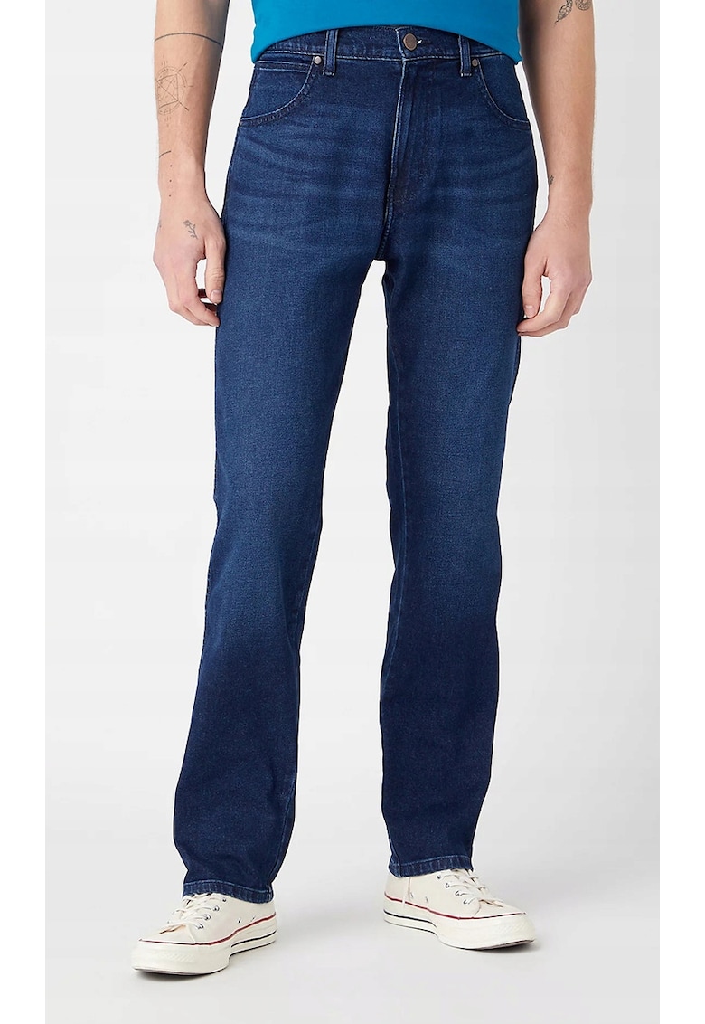 Blugi Frontier - bumbac/elastan - albastru inchis