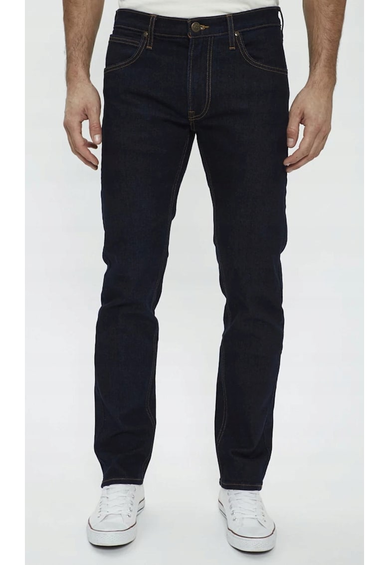 Blugi barbati Daren - regular straight - bleumarin - elastici - din bumbac