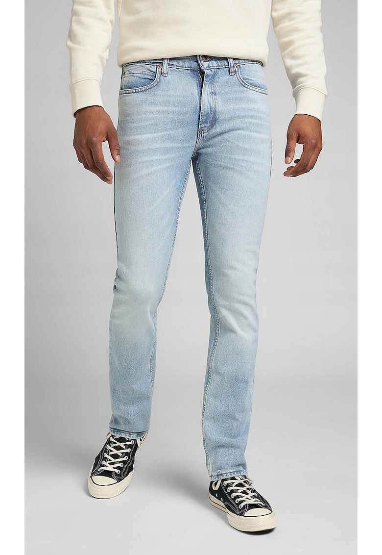 Pantaloni barbati - Legendary Slim - croiala dreapta - albastru - bumbac