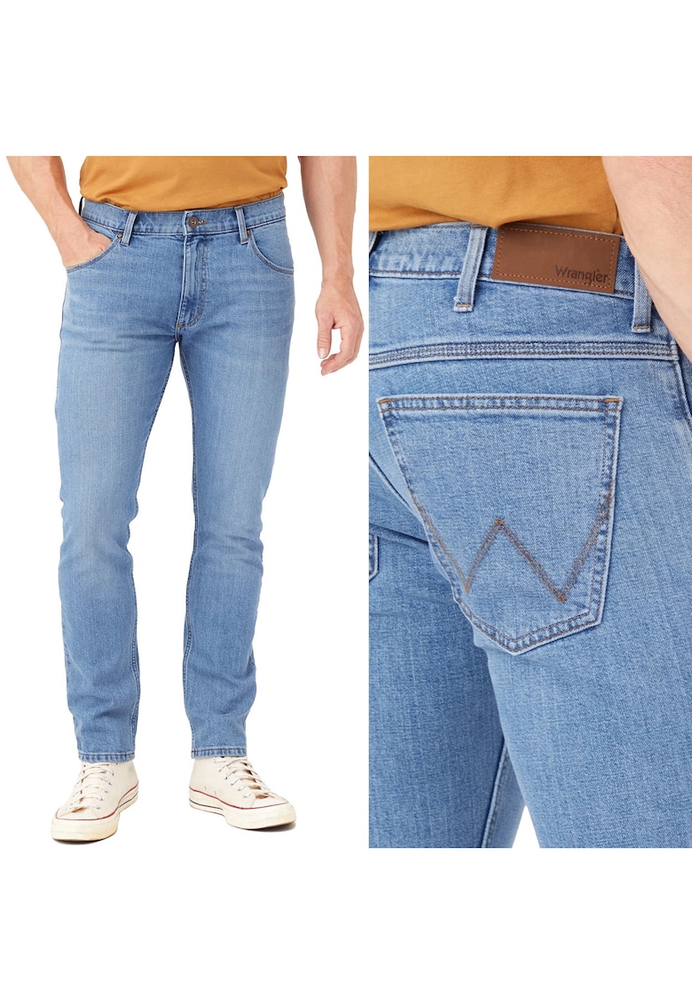 Blugi bărbați Wrangler W36 albastru - croial