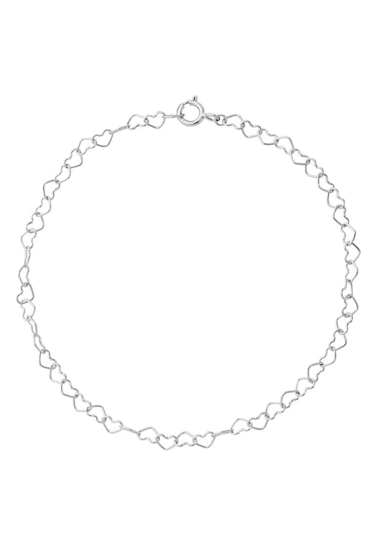 Bratara pentru Picior cu Inimioare din Argint 925