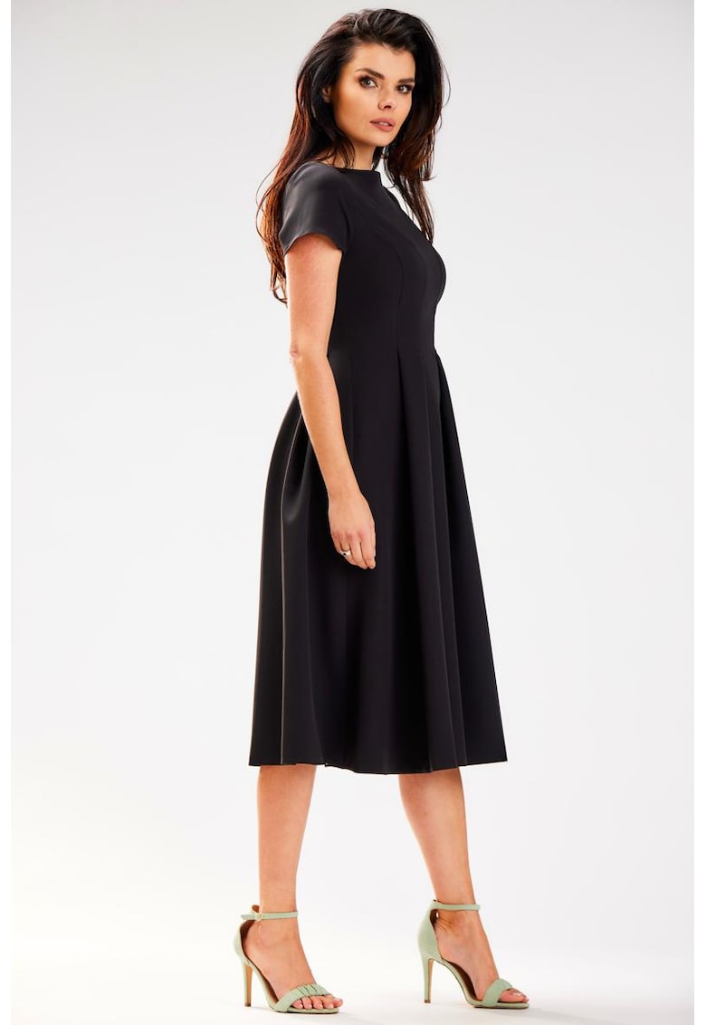 Midi Rochie Maneca scurta - La baza gatului A569