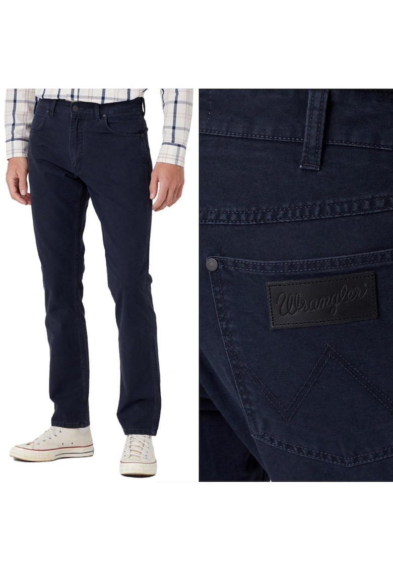 Blugi bărbați model regular straight - bumbac - închis - Albastru