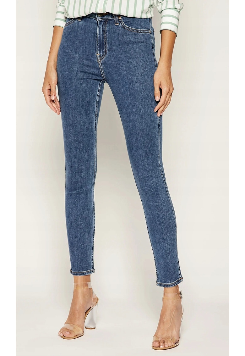 Blugi dama - IVY HIGH - skinny - albastru - bumbac -