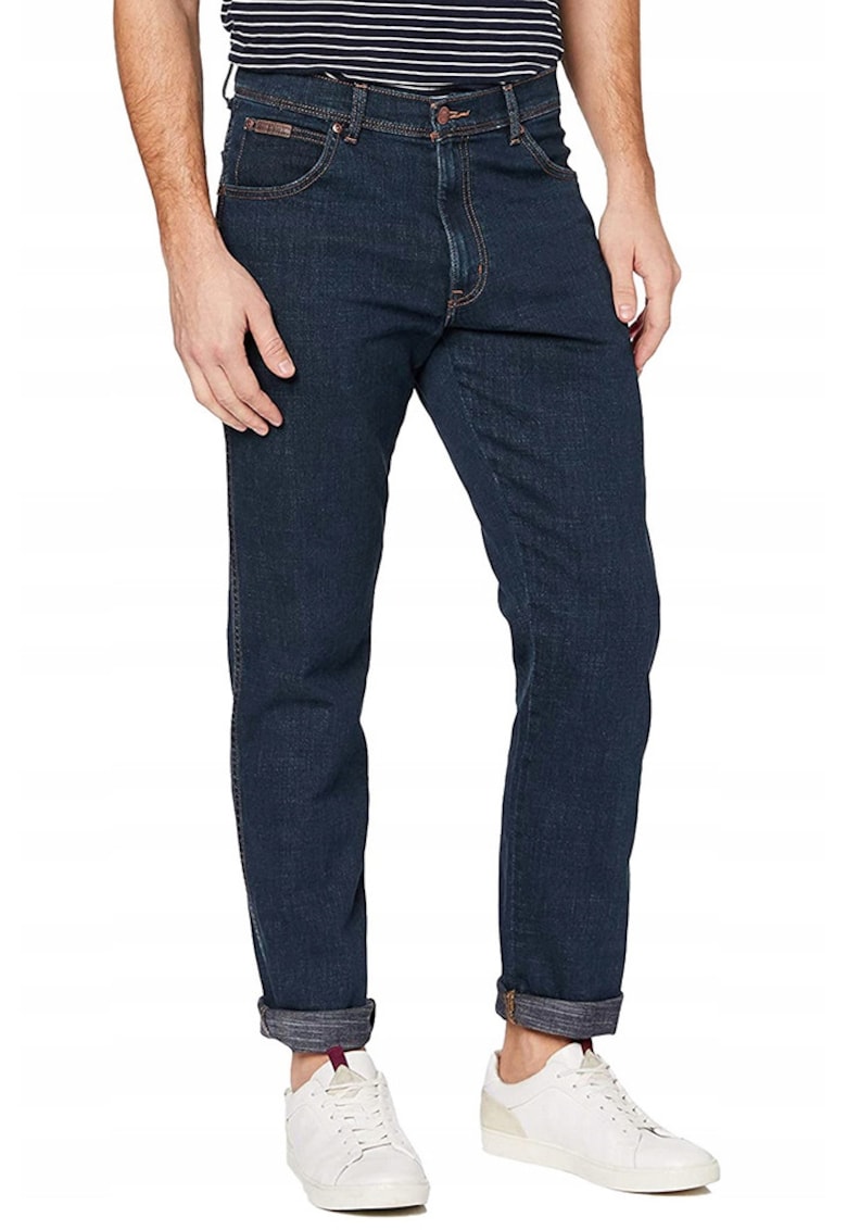 Blugi barbati Texas Slim - albastru marin - croiala ajustata - 99% bumbac