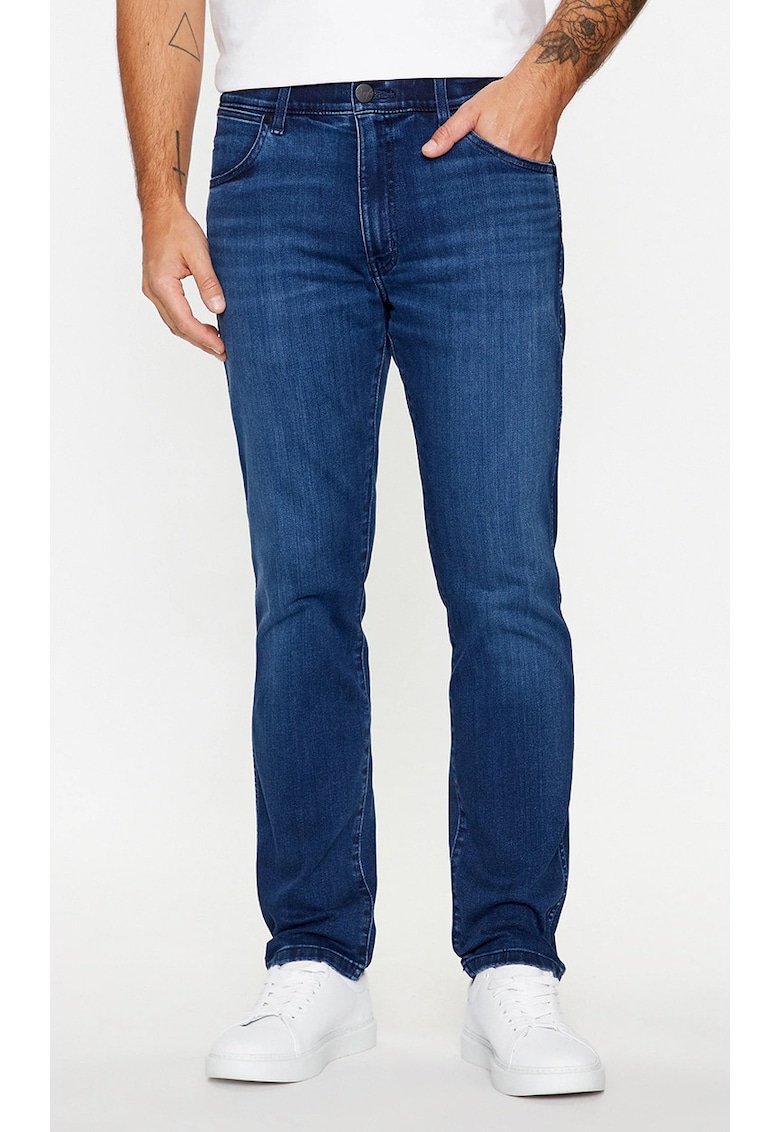 Blugi pentru barbati Larston - conici - bumbac - albastru