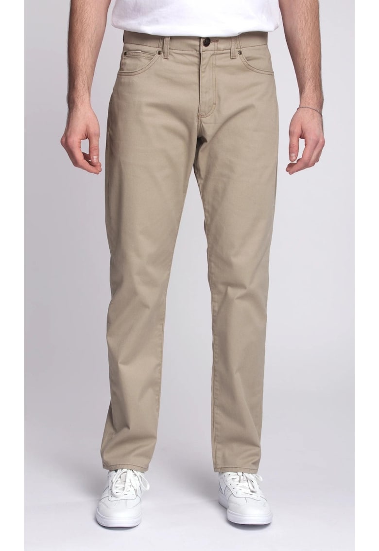 Pantaloni scurti Straight Fit MVP - croiala conica - bej - material elastic -
