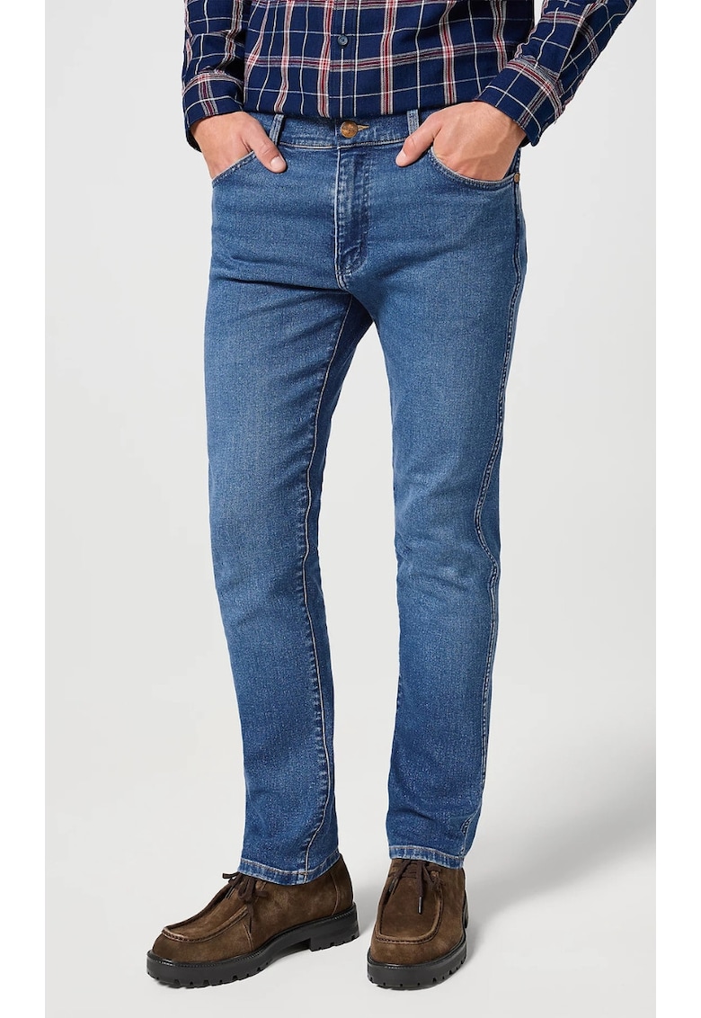 Blugi barbatesti Larston Ridge - bumbac/poliester/elastan - albastru