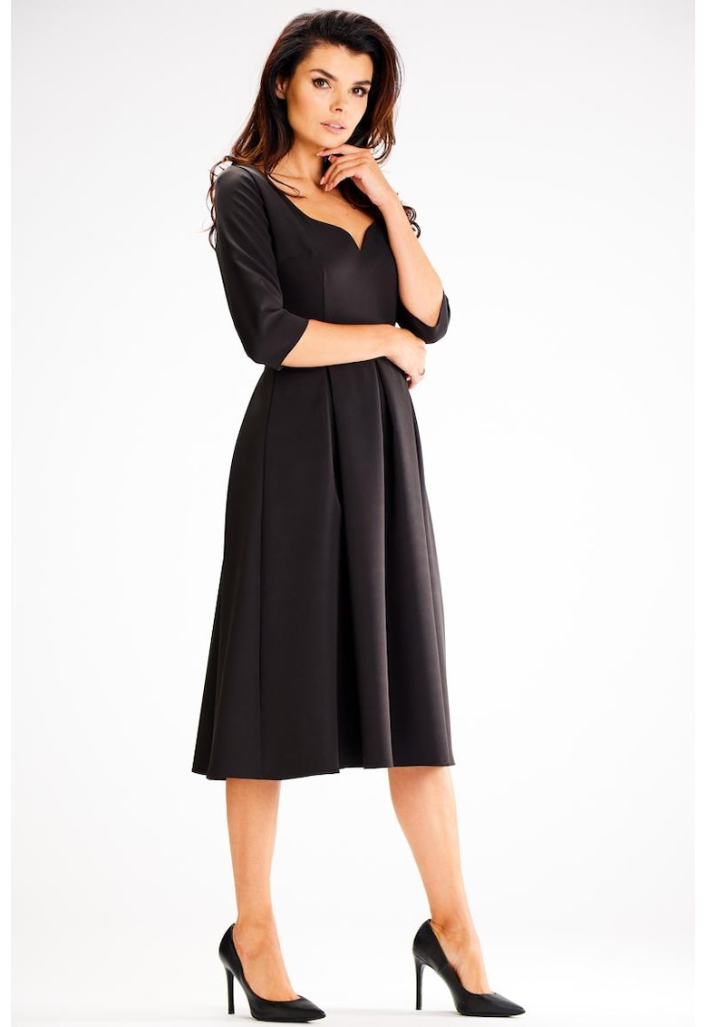 Midi Rochie Maneca trei sferturi A598