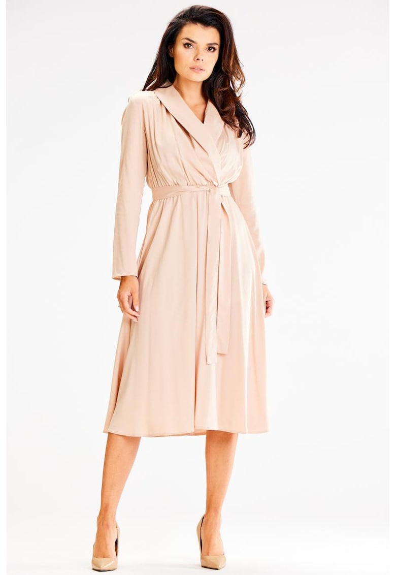 Midi Rochie Maneca lunga - Lejer A604