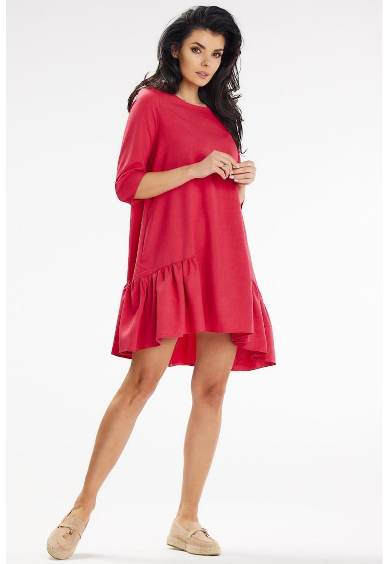 Scurta Rochie Maneca trei sferturi Casual A648