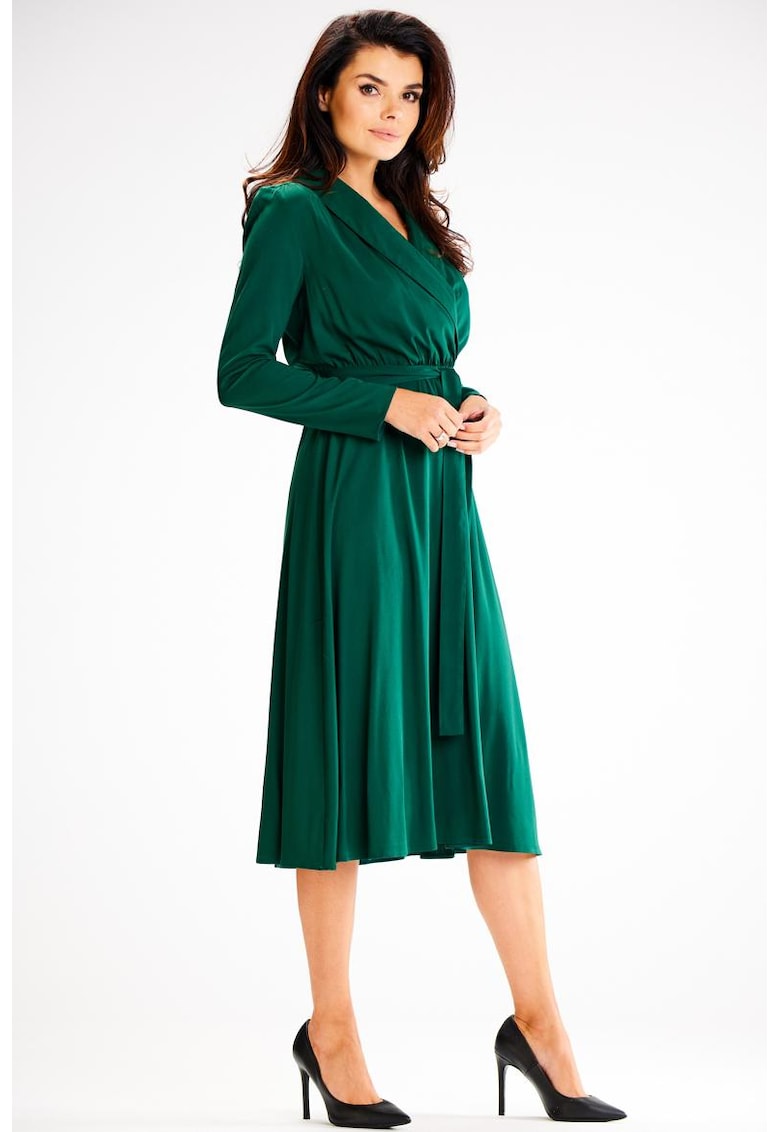 Midi Rochie Maneca lunga - Lejer A604