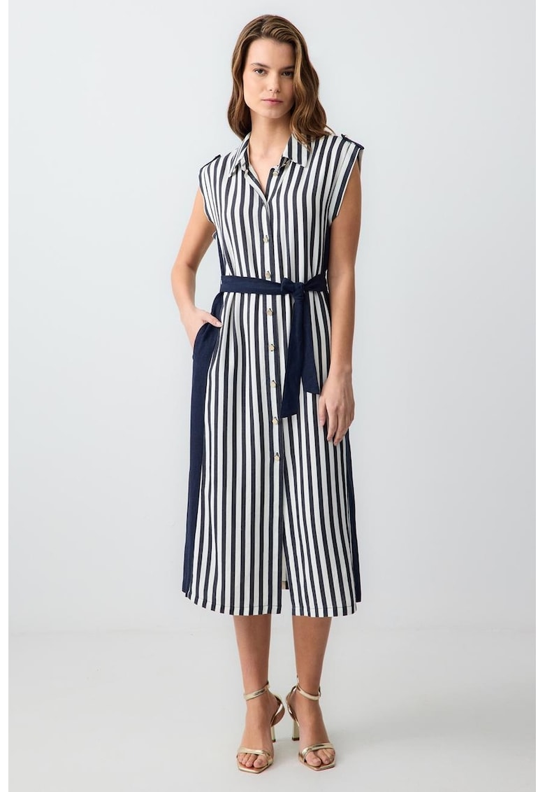 Rochie-camasa din amestec de in