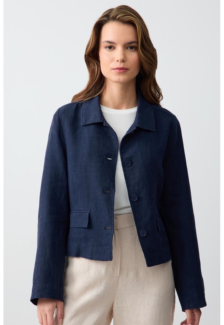 Sacou uni de in - Bleumarin