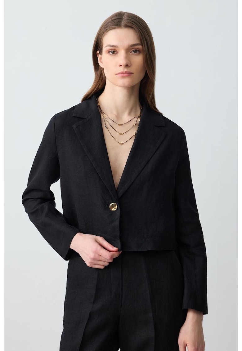 Sacou uni de in - Negru