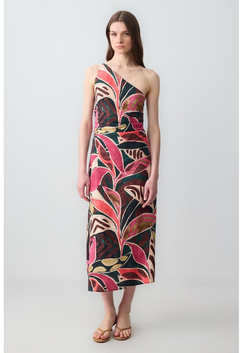 Rochie maxi din amestec de in