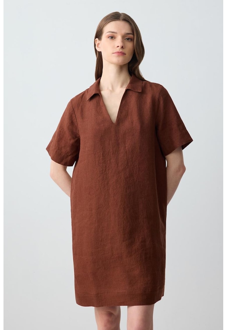 Rochie scurta dreapta de in