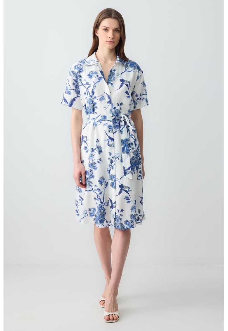 Rochie midi cu model floral