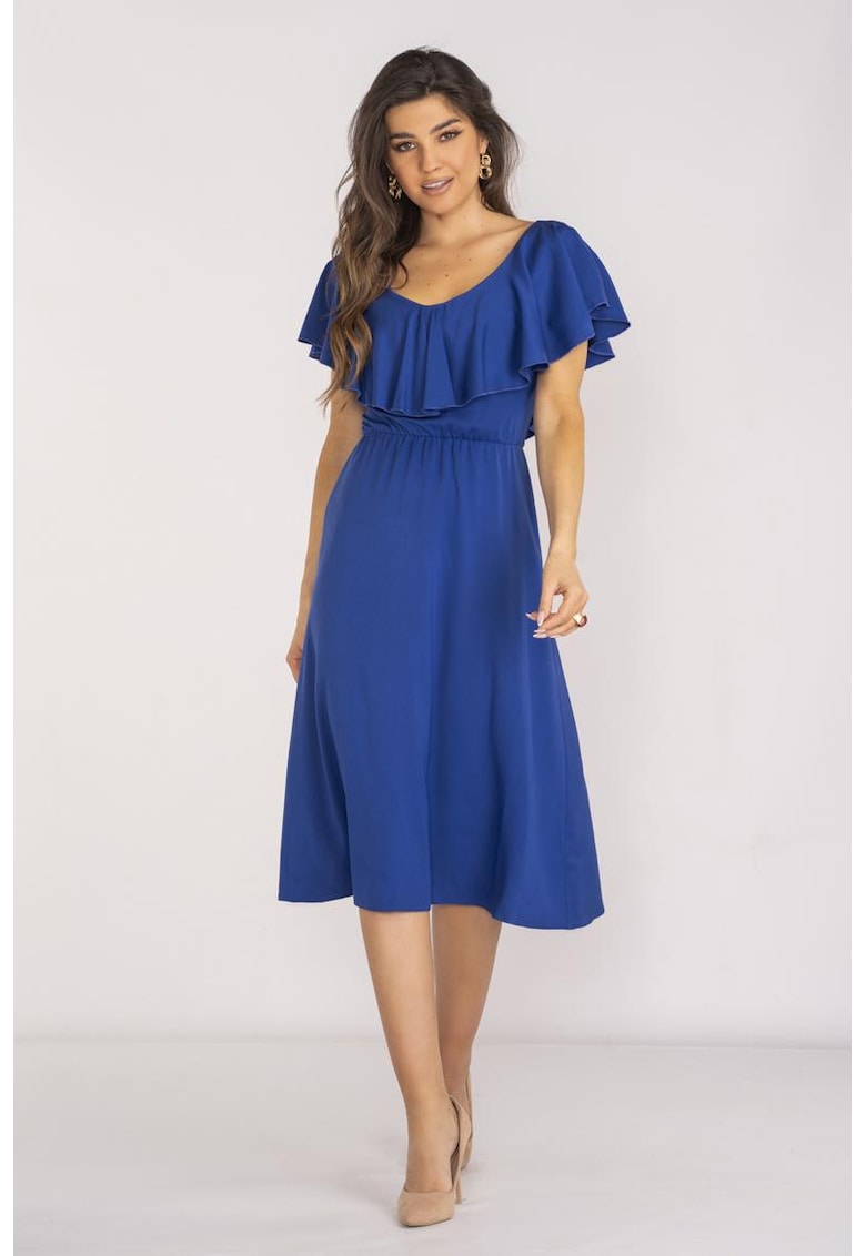 Midi Rochie Maneca scurta Rotund A659