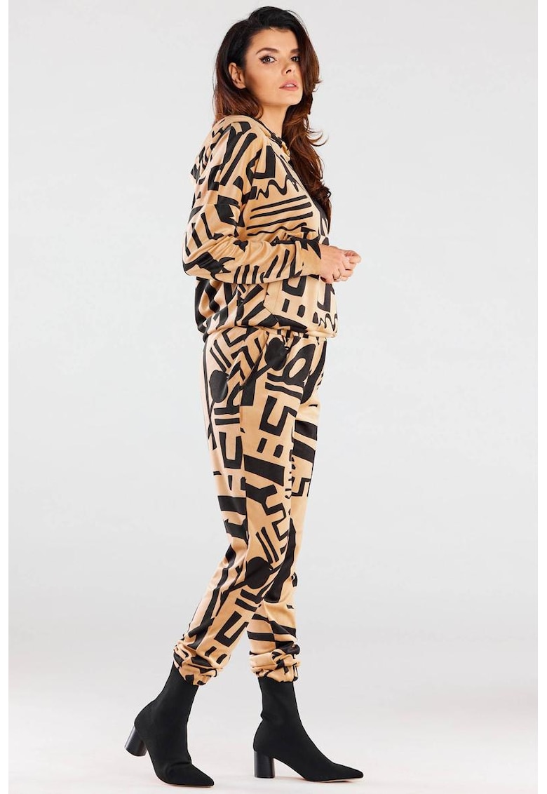 Pantaloni Lungi Geometric De Casa A474