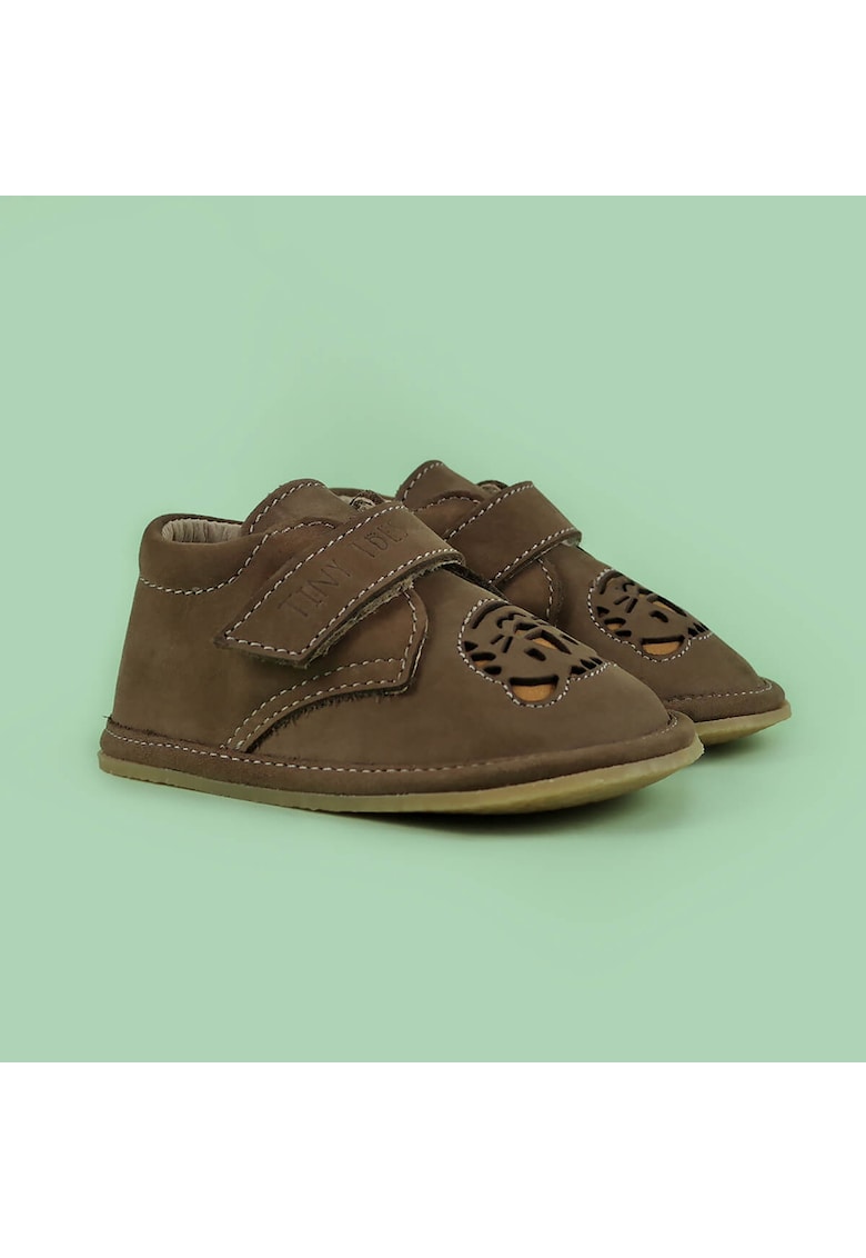 Pantofi Barefoot din piele naturala - Tigger - Maro - Maro