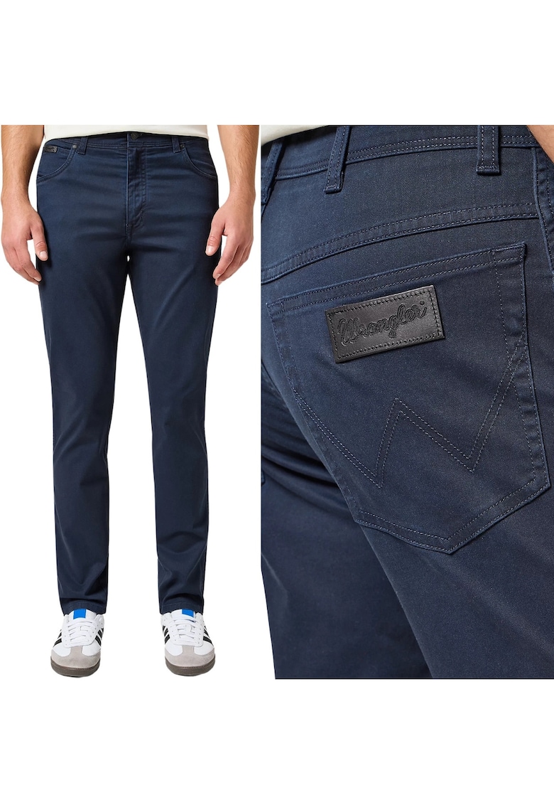 Pantaloni Texas Slim - bleumarin închis