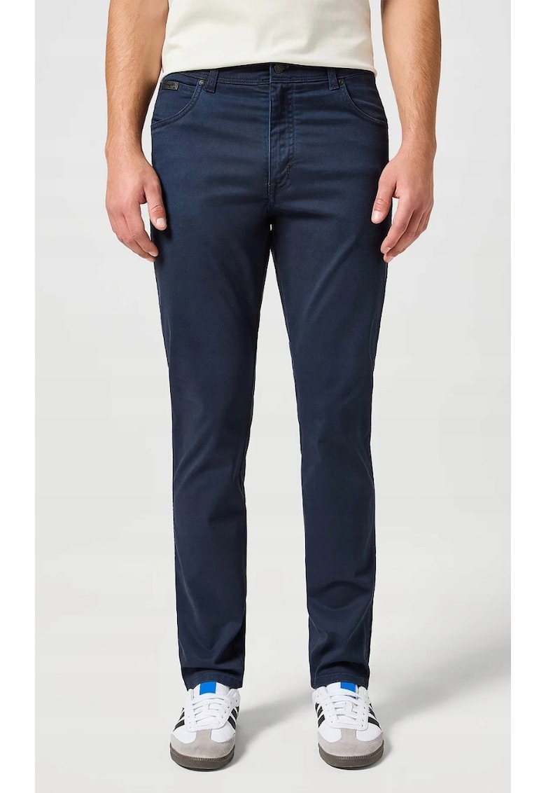 Pantaloni barbati Texas Slim - bleumarin - slim material elastic