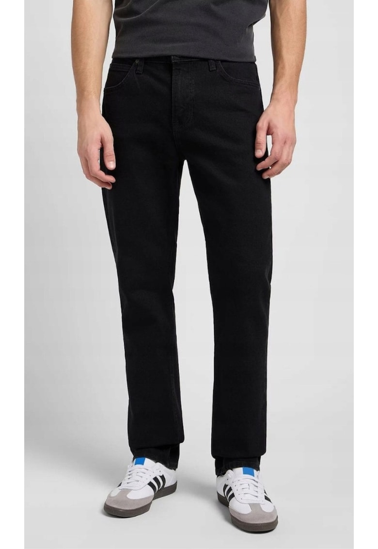 Blugi barbati West - relaxati - negru - bumbac - elasticitate minima