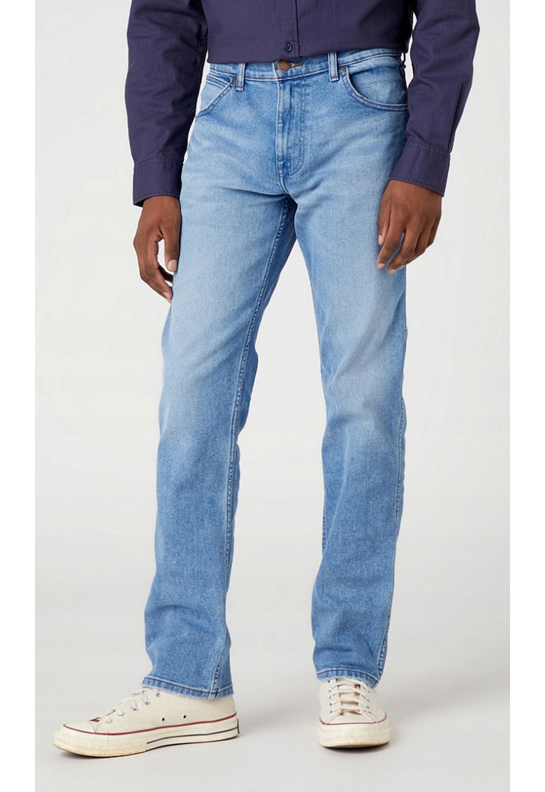 Blugi barbati GREENSBORO - bumbac/poliester/elastan - albastru deschis