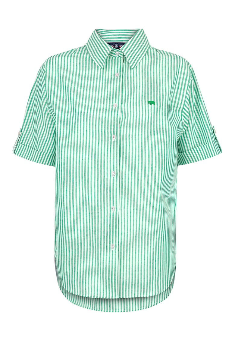 Camasa din bumbac si in cu maneci scurte Camasa din bumbac si in cu maneci scurte