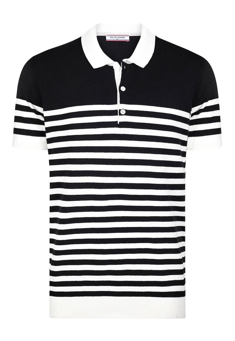 Tricou din amestec de bumbac cu guler polo