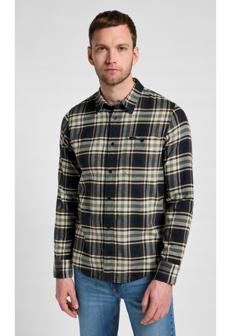 Camasa Leesure - croiala regulata - model in carouri - multicolor - bumbac elastic