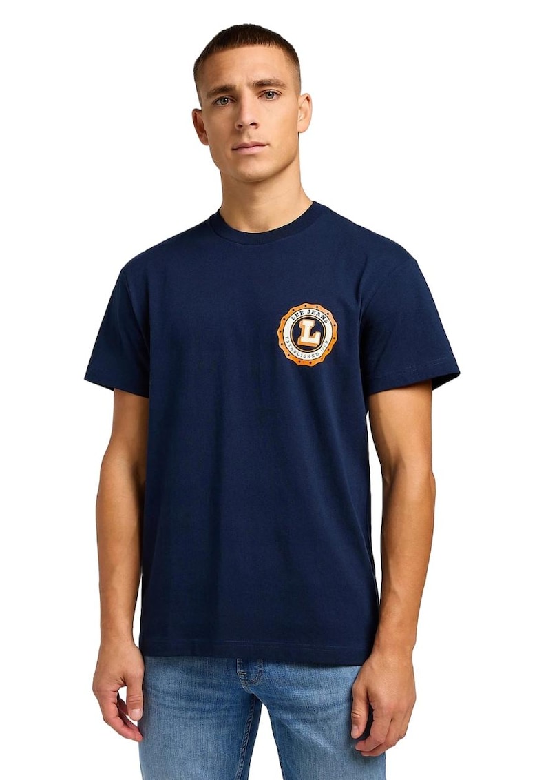 Tricou barbati - Bumbac - Bleumarin