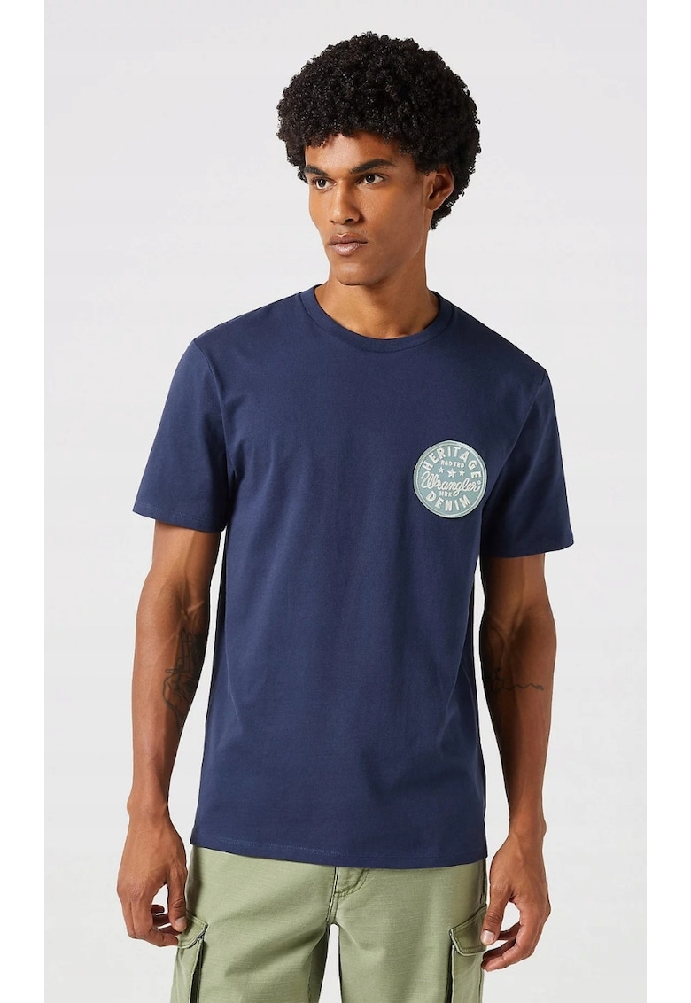 Tricou barbati - bleumarin - bumbac - Bleumarin