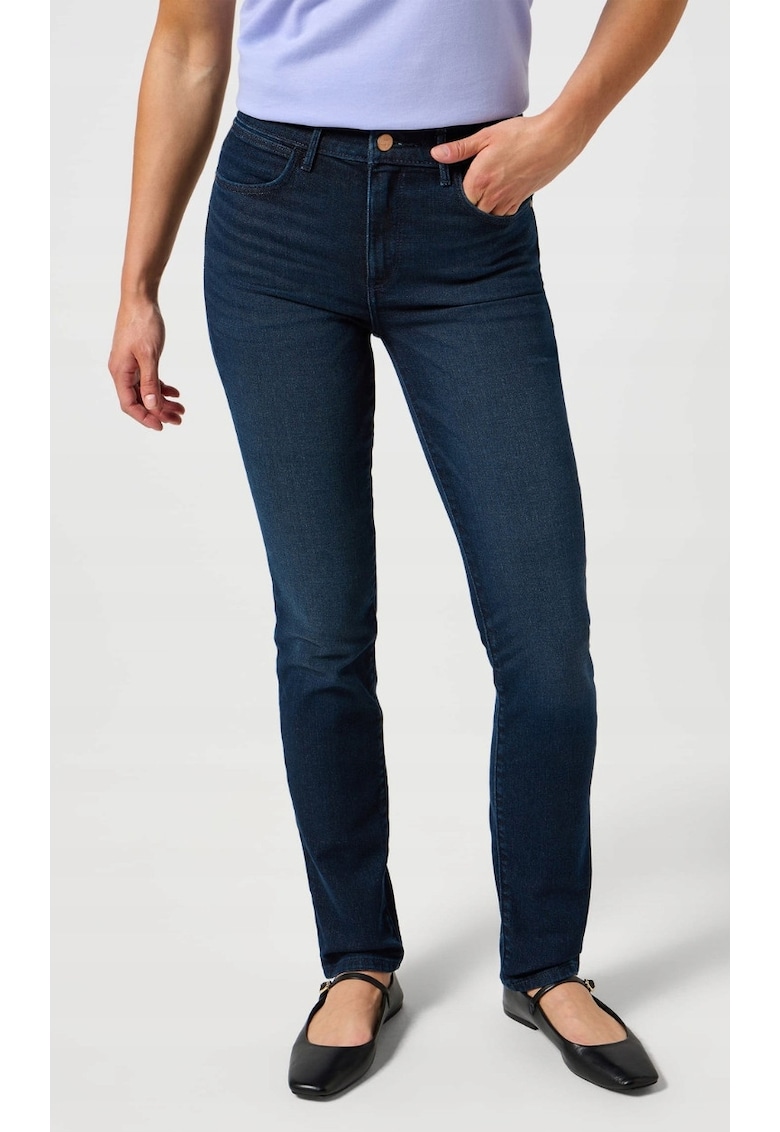 Blugi dama 112355304 - slim fit - albastru - bumbac